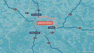 Geplanter Verlauf eines Nord-Ost-Rings