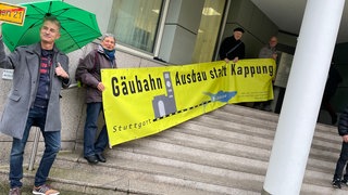 Stuttgart-21-Gegner vor dem Verwaltungsgericht in Stuttgart