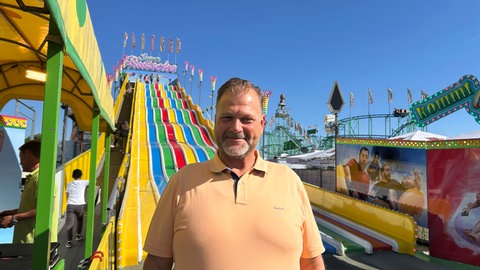Superrutsche mit Betreiber Markus auf dem Frühlingsfest 2025