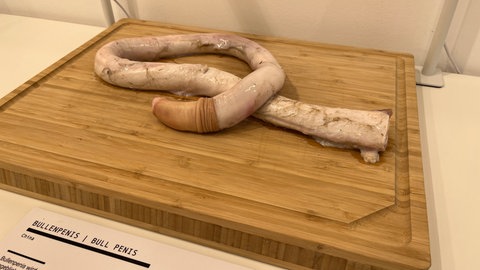 Ein "bulls penis" vom Disgusting Food Museum