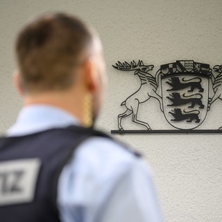 Ein Justizbeamter im Landgericht Stuttgart. 