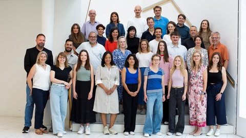 Gruppenfoto der Redaktion von Studio Stuttgart im SWR