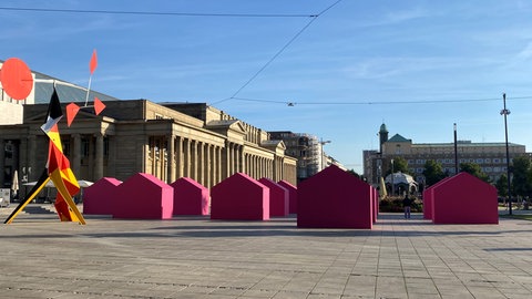 Kunstinstallation "Exkursion" in Stuttgart