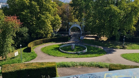 Ruine der Villa Moser in Stuttgart
