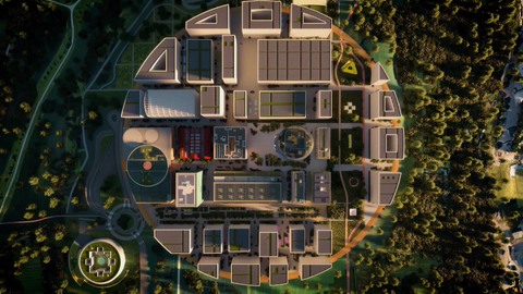 Modell KI-Park IPAI in Heilbronn