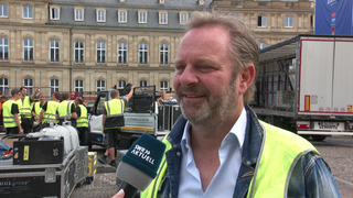 Marcus Christen von in.stuttgart beim Public Viewing zur EURO 2024 auf dem Schlossplatz in Stuttgart. (Archivbild)