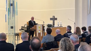 Gedenkfeier in Kornwestheim zu im Dienst getöteten Polizisten in Baden-Württemberg