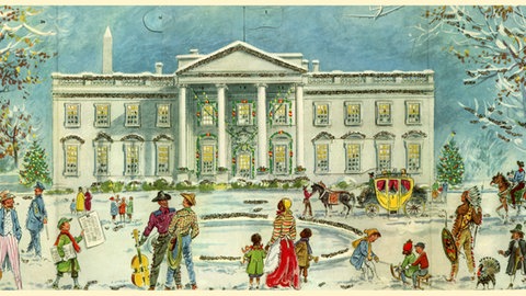 Auch das Weiße Haus war mal Motiv eines Adventskalenders des Richard Sellmer Verlags. (Archivbild)