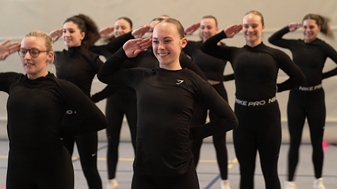 Gardetanz bei der PK zum Landesnarrentreffen 2026 in Leinfelden-Echterdingen