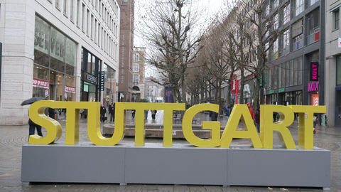 Debatte um Stuttgart-Sign: In der Stuttgarter Königstraße gibt es bereits einen Stuttgart-Schriftzug. 