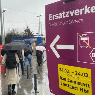 Bahnsperrung zwischen Fellbach und Bad Cannstatt: Ersatzverkehr mit Bussen