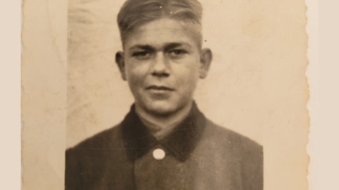 Foto von Reinhold Fränznick mit 17 Jahren in Uniform