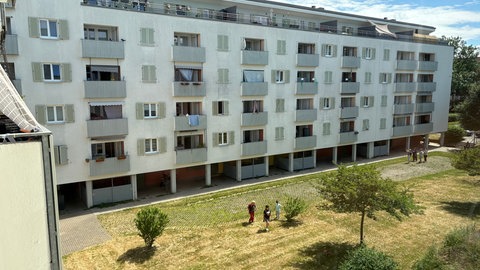Die betroffenen Wohnblöcke in Stuttgart Zuffenhausen.