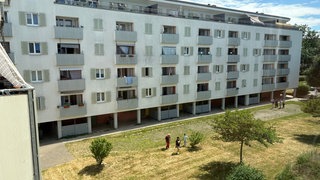 Die betroffenen Wohnblöcke in Stuttgart Zuffenhausen.