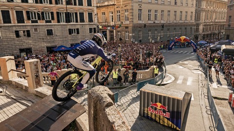 Das Mountainbike-Rennen "Red Bull Cerro Abajo" in Genua (Italien). (Archivbild)