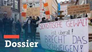 Transparent auf einer Demo 