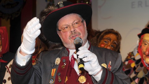 Roland Wehrle 2013 bei der Verleihung der Goldenen Narrenschelle der Vereinigung Schwäbisch-Alemannischer Narrenzünfte im Europapark in Rust.