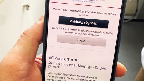 Online-Meldung für Hinweise: Die Polizei im Kreis Lörrach sucht Hinweise zur Mutter des toten Säuglings, der am 20. Februar in Steinen gefunden wurde