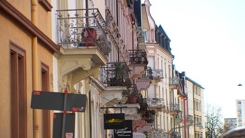 Balkone in Freiburg.