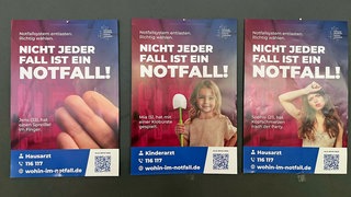 Mit verschiedenen Plakaten will der Ortenaukreis ein Bewusstsein dafür schaffen, dass die Ressourcen in der Notfallmedizin begrenzt sind.