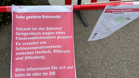 In der früheren "Rubin-Mühle" in Gengenbach (Ortenaukreis) hat es innerhalb von einer Woche zweimal gebrannt. Der Bahnhof in Gengenbach ist nach dem Brand weiterhin gesperrt.