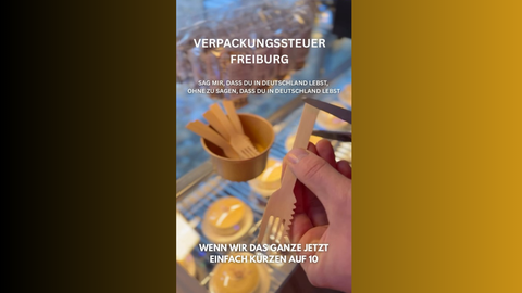 Die Gabeln einen Kopf kürzer gemacht - so fällt keine Verpackungssteuer an. 