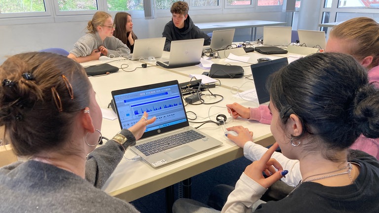 Die BOGYs haben mit Aufnahmegerät und Mikro eigene Umfragen in der Innenstadt geholt und dann auch selbst geschnitten. 