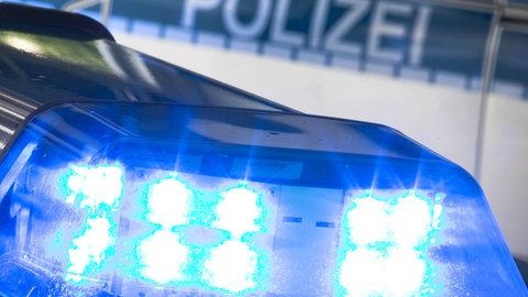 Blaulicht auf Polizeiwagen
