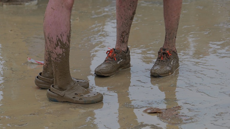Alles voller Matsch beim diesjährigen Southside Festival.