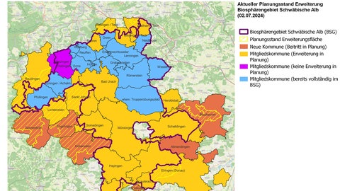 So könnte das Biosphärengebiet nach der Erweiterung aussehen. 