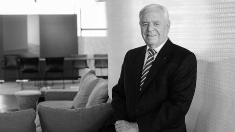 Der deutsche Designer und Möbelunternehmer Rolf Benz 