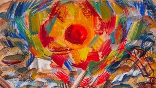 Gouache über Bleistift: Das knallig-bunte Gemäde des Künstlers Otto Dix ist im Kunstmuseum Albstadt zu sehen.
