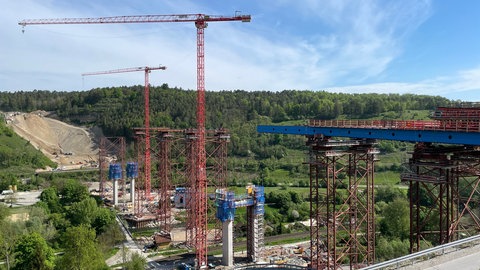 Die Großbaustelle bei Horb. 