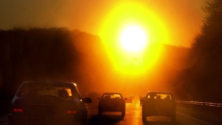 Tiefstehende Sonne birgt durch die Blendung eine große Unfallgefahr