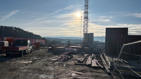 Die Baustelle eines geplanten Neubaus des Medizintechnik-Unternehmen Bentley Innomed