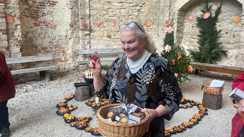 Verena Keller hat die versteckte Weihnachtskrippe mit viel Liebe gestaltet. 