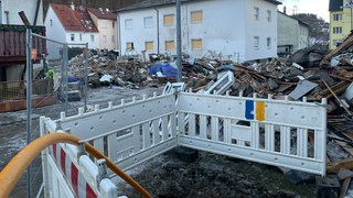 Trümmer nach der Gasexplosion