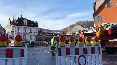 Die Innenstadt von Albstadt wurde nach einem Gasaustritt abgesperrt.