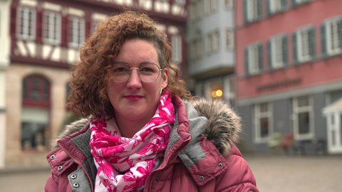 Frauenstreik-Organisatorin Sara Leicht in Tübingen