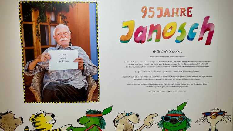Am 11. März 2026 wird Janosch 95 Jahre alt. Das Neue Kunstmuseum in Tübingen veranstaltet zu dem Anlass eine Sonderschau.
