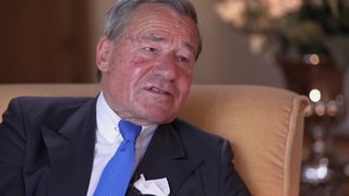 Wolfgang Grupp im SWR-Interview in seinem Haus in Burladingen. 