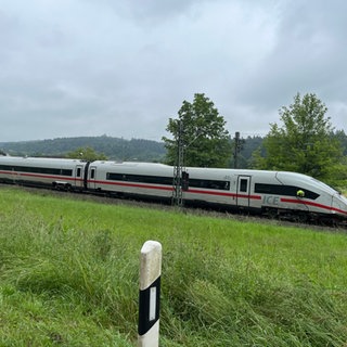 Der entgleiste ICE konnte selbständig nach Schwäbisch Gmünd fahren.