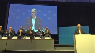 Mitglieder der AfD Baden-Württemberg haben beim Parteitag in Ulm am 6. Oktober 2024 die Co-Bundesvorsitzende Alice Weidel auf Listenplatz eins für die Bundestagswahl gewählt.