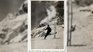 Ein schwarz-weiß Bild mit einem Skifahrer auf einer Piste. Der Mann aus Schwäbisch Gmünd war 1967 in den Ötztaler Alpen tödlich verunglückt. Erst jetzt wurden sterbliche Überreste gefunden und identifiziert.