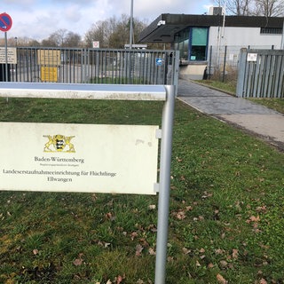 Der Eingang der Landeserstaufnahmestelle in Ellwangen. Zum Ende des Jahres soll sie geschlossen werden.