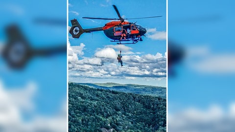 Ein Wanderer ist in Heubach von der Kante des Ostfelsens des Rosensteins gestürzt. Die Bergwacht Schwäbisch Gmünd konnte den Mann retten.