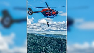 Ein Wanderer ist in Heubach von der Kante des Ostfelsens des Rosensteins gestürzt. Die Bergwacht Schwäbisch Gmünd konnte den Mann retten.