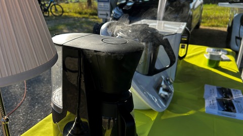 Haushaltsgeräte können durch bidirektionales Laden mit Strom aus der Autobatterie betrieben werden. 