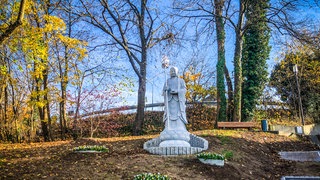 Eine Buddha-Statue sorgt in Schwäbisch Gmünd für Aufregung.
