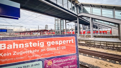 Der Hauptbahnhof Ulm ist wegen Bauarbeiten für eine Woche vom Fernverkehr abgekoppelt.
